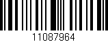 Código de barras (EAN, GTIN, SKU, ISBN): '11087964'
