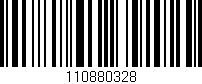 Código de barras (EAN, GTIN, SKU, ISBN): '110880328'