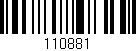 Código de barras (EAN, GTIN, SKU, ISBN): '110881'