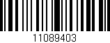 Código de barras (EAN, GTIN, SKU, ISBN): '11089403'