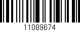 Código de barras (EAN, GTIN, SKU, ISBN): '11089674'