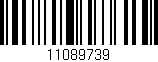 Código de barras (EAN, GTIN, SKU, ISBN): '11089739'