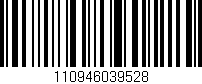 Código de barras (EAN, GTIN, SKU, ISBN): '110946039528'