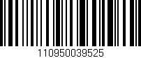 Código de barras (EAN, GTIN, SKU, ISBN): '110950039525'