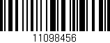 Código de barras (EAN, GTIN, SKU, ISBN): '11098456'