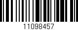Código de barras (EAN, GTIN, SKU, ISBN): '11098457'