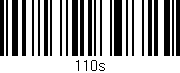 Código de barras (EAN, GTIN, SKU, ISBN): '110s'