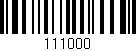 Código de barras (EAN, GTIN, SKU, ISBN): '111000'