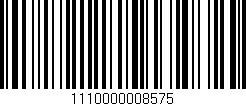 Código de barras (EAN, GTIN, SKU, ISBN): '1110000008575'