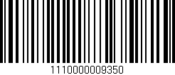 Código de barras (EAN, GTIN, SKU, ISBN): '1110000009350'