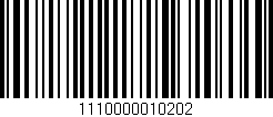 Código de barras (EAN, GTIN, SKU, ISBN): '1110000010202'