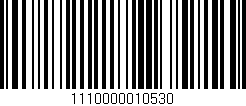 Código de barras (EAN, GTIN, SKU, ISBN): '1110000010530'