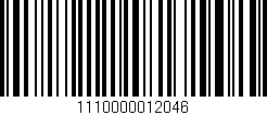 Código de barras (EAN, GTIN, SKU, ISBN): '1110000012046'