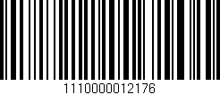Código de barras (EAN, GTIN, SKU, ISBN): '1110000012176'