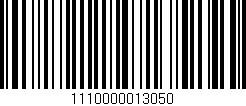 Código de barras (EAN, GTIN, SKU, ISBN): '1110000013050'