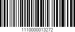 Código de barras (EAN, GTIN, SKU, ISBN): '1110000013272'