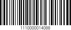 Código de barras (EAN, GTIN, SKU, ISBN): '1110000014088'
