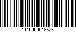 Código de barras (EAN, GTIN, SKU, ISBN): '1110000016525'