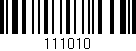 Código de barras (EAN, GTIN, SKU, ISBN): '111010'