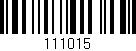 Código de barras (EAN, GTIN, SKU, ISBN): '111015'