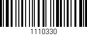 Código de barras (EAN, GTIN, SKU, ISBN): '1110330'