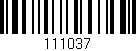 Código de barras (EAN, GTIN, SKU, ISBN): '111037'