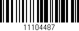 Código de barras (EAN, GTIN, SKU, ISBN): '11104487'