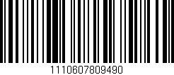 Código de barras (EAN, GTIN, SKU, ISBN): '1110607809490'