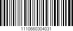 Código de barras (EAN, GTIN, SKU, ISBN): '1110660304031'
