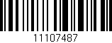 Código de barras (EAN, GTIN, SKU, ISBN): '11107487'
