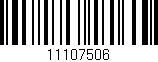 Código de barras (EAN, GTIN, SKU, ISBN): '11107506'