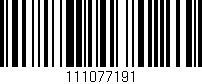 Código de barras (EAN, GTIN, SKU, ISBN): '111077191'