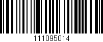 Código de barras (EAN, GTIN, SKU, ISBN): '111095014'