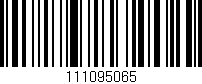 Código de barras (EAN, GTIN, SKU, ISBN): '111095065'