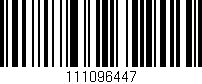 Código de barras (EAN, GTIN, SKU, ISBN): '111096447'