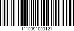 Código de barras (EAN, GTIN, SKU, ISBN): '1110991000121'