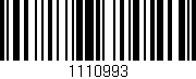 Código de barras (EAN, GTIN, SKU, ISBN): '1110993'