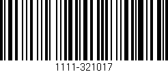 Código de barras (EAN, GTIN, SKU, ISBN): '1111-321017'