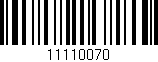 Código de barras (EAN, GTIN, SKU, ISBN): '11110070'