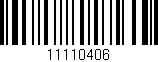 Código de barras (EAN, GTIN, SKU, ISBN): '11110406'