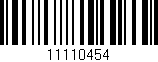 Código de barras (EAN, GTIN, SKU, ISBN): '11110454'
