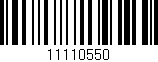 Código de barras (EAN, GTIN, SKU, ISBN): '11110550'