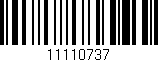 Código de barras (EAN, GTIN, SKU, ISBN): '11110737'