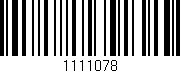 Código de barras (EAN, GTIN, SKU, ISBN): '1111078'