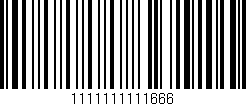 Código de barras (EAN, GTIN, SKU, ISBN): '1111111111666'