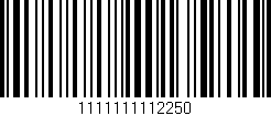 Código de barras (EAN, GTIN, SKU, ISBN): '1111111112250'