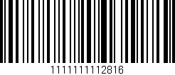 Código de barras (EAN, GTIN, SKU, ISBN): '1111111112816'