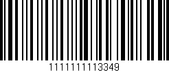 Código de barras (EAN, GTIN, SKU, ISBN): '1111111113349'