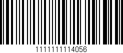 Código de barras (EAN, GTIN, SKU, ISBN): '1111111114056'
