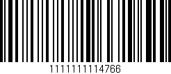 Código de barras (EAN, GTIN, SKU, ISBN): '1111111114766'